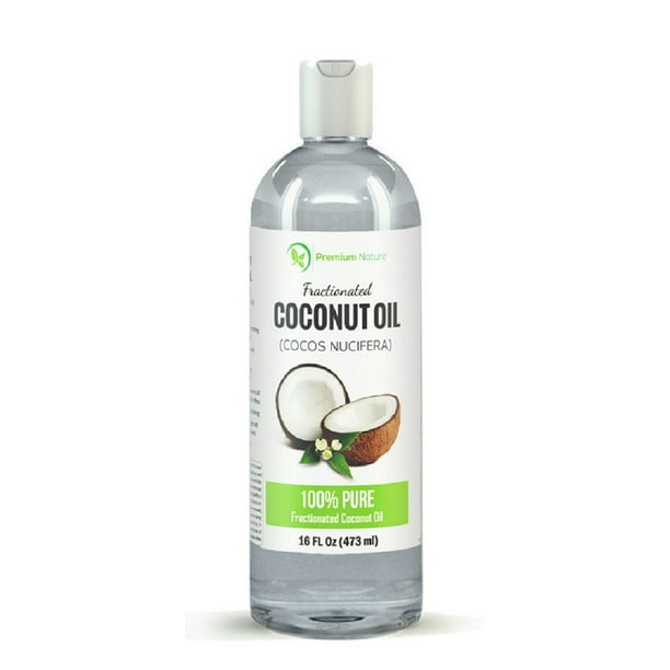 Fractionated Coconut Oil 16 Oz Skin Moisturizer Natural Carrier Oil Therapeutic Odorless By Premium Nature Walmart Com Walmart Com