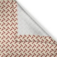 thumbnail image 6 of Ambesonne Abstract Valance & Curtain, Rounded Small Shapes, 55"x24", Red Cream, 6 of 6