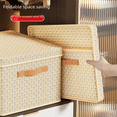 thumbnail image 4 of Caja de almacenamiento de ropa, colcha, caja de almacenamiento plegable de placa dura engrosada con tapa, artefacto de almacenamiento para pantalones, almacenamiento para dormitorio doméstico, 4 of 5