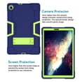 thumbnail image 2 of SOATUTO Case for Lenovo M10 Plus Case with Screen Protector , Heavy-Duty Hybrid Case Built-in Stand / Tempered Glass for Lenovo Tab M10 Plus TB-X606F TB-X606X 10.3" FHD Tablet-Navy Blue+Green/1 Pcs, 2 of 6