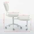 thumbnail image 3 of Jopath Office Chair, 360° Swivel Meditation Chair with Wheels, ADHD Chair, Criss Cross Desk Chair with Lumbar Support and Adjustable Stool, Flexible Design for Fidgety Sitters, White, 3 of 6