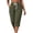 Army Green, variant on Ruimatai Women Capri Cropped Pants High Waist Drawstring Elastic Waistband Side Pockets Ribbed Textured Loose Casual Summer Trousers