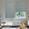 thumbnail image 3 of MiLin Cordless Roman Shades Blackout Roman Window Shades, Fabric Roman Blinds Custom Size Privacy Window Treatments Insulated for Home (Blackout Rock Grey, 17" W X 60" H), 3 of 6