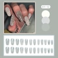 thumbnail image 2 of Fofosbeauty 24pcs Press on False Nail Tips Long Coffin Full Cover Fake Nails, Coffin Galaxtic Pole, 2 of 7