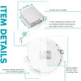 thumbnail image 3 of Luxrite 6 Inch Ultra Thin LED Recessed Light with J-Box, 15W, 5 Color Selectable, 1400 Lumens, Dimmable, Wet Rated 8-Pack, 3 of 8