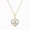 Yellow Gold Vermeil Plated Silver, variant on Diamond Heart Necklace for Women 1/20 Ct Natural Diamonds 18KT Rose Gold Vermeil Romantic Gift