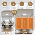 thumbnail image 6 of Burnt Orange Geometric Window Privacy Film, Country Greece Key Art Static Cling UV Sun Blocking Tint Film Heat Control Windows Films for Bedroom Bathroom, Window Stickers 35.4"x78.7", 6 of 8