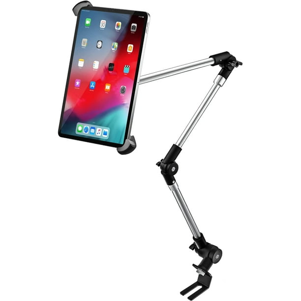 Rail de siège de camion de voiture grand support de tablette, support de  support d'iPad de boulon de plancher de voiture avec le bras pliable de  rotation de 360° 
