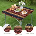 thumbnail image 4 of Bohemian Pattern Square Tablecloth 34x34 Inch with Fitted Elastic Hem, Perfect for Card Tables, Kitchen Breakfast Nooks and Patio, 4 of 6