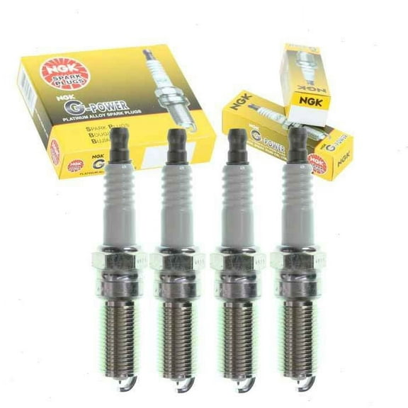4 pc NGK G-Power Spark Plugs compatible with Chevrolet Equinox 2.4L L4 2010-2017