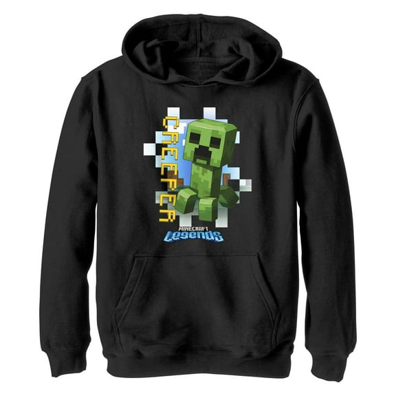 Boy's Minecraft Legends Creeper Pull Over Hoodie