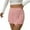 Pink, variant on Women's Knit Mini Skorts - Mid-Rise Stretch Bodycon Skirt with Front Slit & Built-in Shorts
