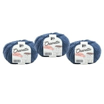 Lion Brand Yarn LBC Chainette Denim Medium Baby Alpaca, Nylon Yarn 3 Pack
