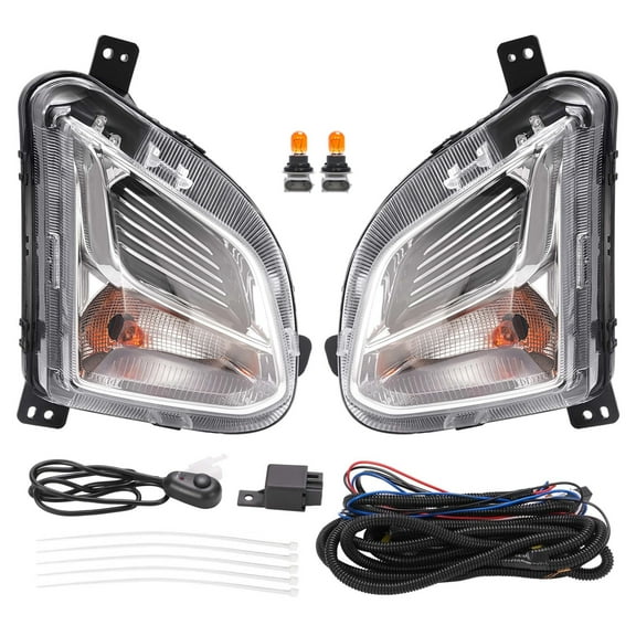 For Chevy Equinox 18-21 Bumper Fog Lights W/Switch Wiring Driver Passenger Side