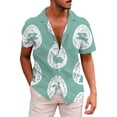 thumbnail image 5 of Camisa hawaiana con estampado de dibujos animados en 3D para hombre y mujer, ropa de verano, camisa de playa con conejo de Pascua, regalos para niños, blusas con botones, 5 of 5