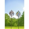 thumbnail image 2 of Evergreen 89-inch Multi-Colored Outdoor Safe Kinetic Hydro Spinner Lawn Watering Garden Stake, 2 of 3