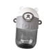 thumbnail image 2 of Botella de agua para niños con tapa abatible y pajita, reutilizable, para camping y viajes, 600 ml Gris, 2 of 9