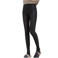 thumbnail image 3 of 50%&nbsp;off&nbsp;or&nbsp;more Soft Clouds Fleece Leggings, Casual Warm Winter Solid Pants Fleece Lined Leggings for Women, 3 of 6