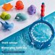 thumbnail image 2 of Baby bath water toy - Bath Toy , Fishing Floating Animals Squirts Toys Games Playing Set with Fishing net , Fish Net Game in Bathtub Bathroom Pool for Babies Toddlers and Kids (Blue), 2 of 5