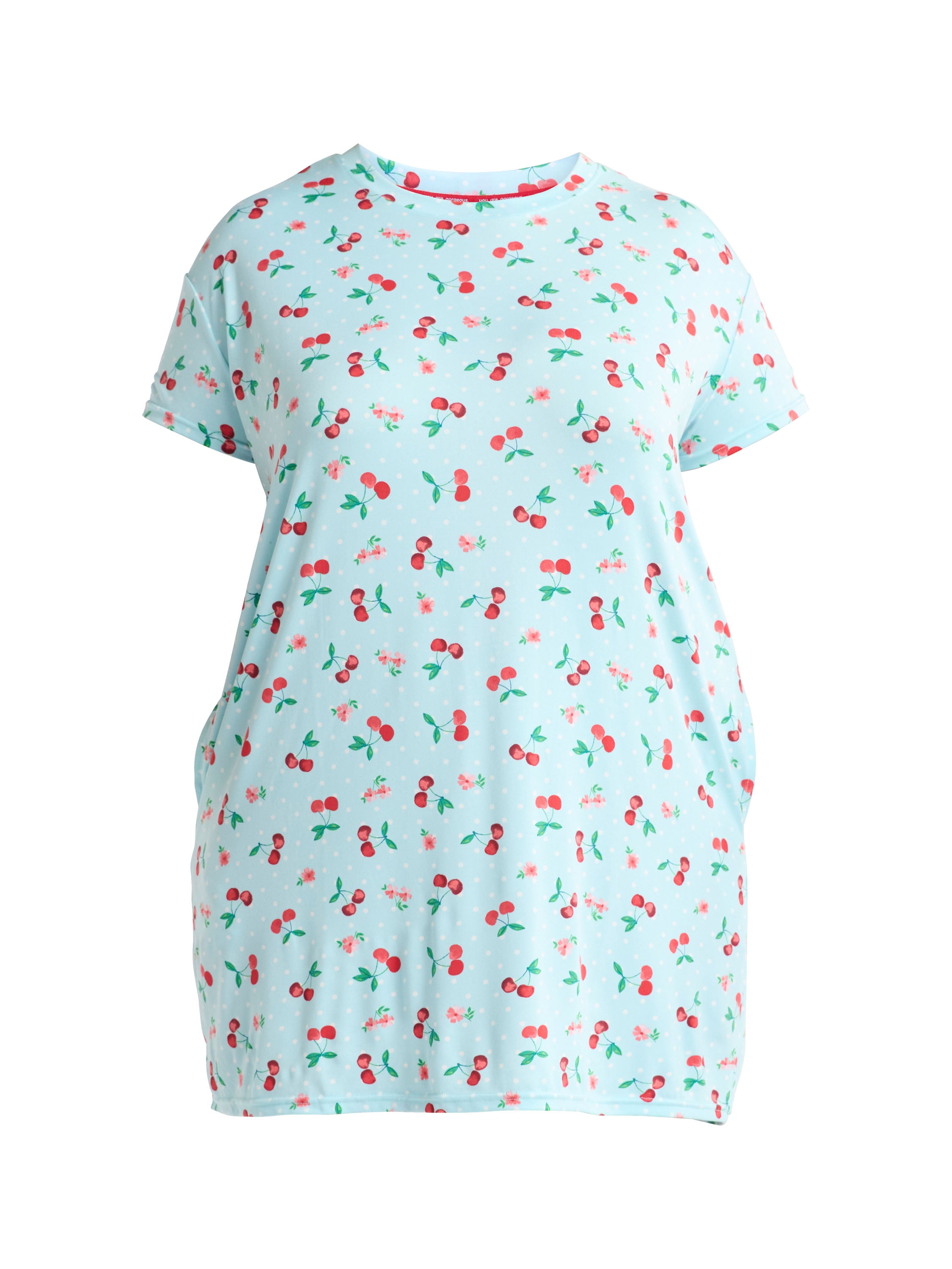 Joyspun Women's Dreamy Soft Collection Sleepshirt with Short Sleeves, Sizes S/M-2X/3X