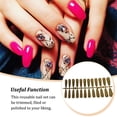 thumbnail image 3 of Soidarity Presione el diseño de uñas postizas Parche de manicura artificial Decoraciones terminadas Pulido Profesional Chica Herramientas de belleza para Arte de uñas Oro Soidarity CE012360-05B, 3 of 6