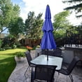 thumbnail image 3 of ABCCANOPY 10FT 3 Tiers Patio Umbrella With Crank Handle, Blue, 3 of 6