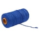 thumbnail image 1 of Naiovety Cuerda de cordón de algodón Artesanía Cuerda de macramé Cuerda de hilo de algodón de color sólido Textiles para el hogar 91,5 m De coser zafiro, 1 of 6