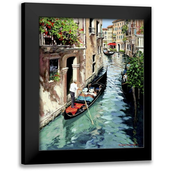 Swanson, Michael 12x14 Black Modern Framed Museum Art Print Titled - Canal Interno