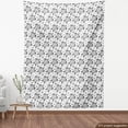 thumbnail image 3 of Ambesonne Turtle Fabric by the Yard Upholstery, Nautical Ocean Fauna, 1 Yard, Black and White, 3 of 4