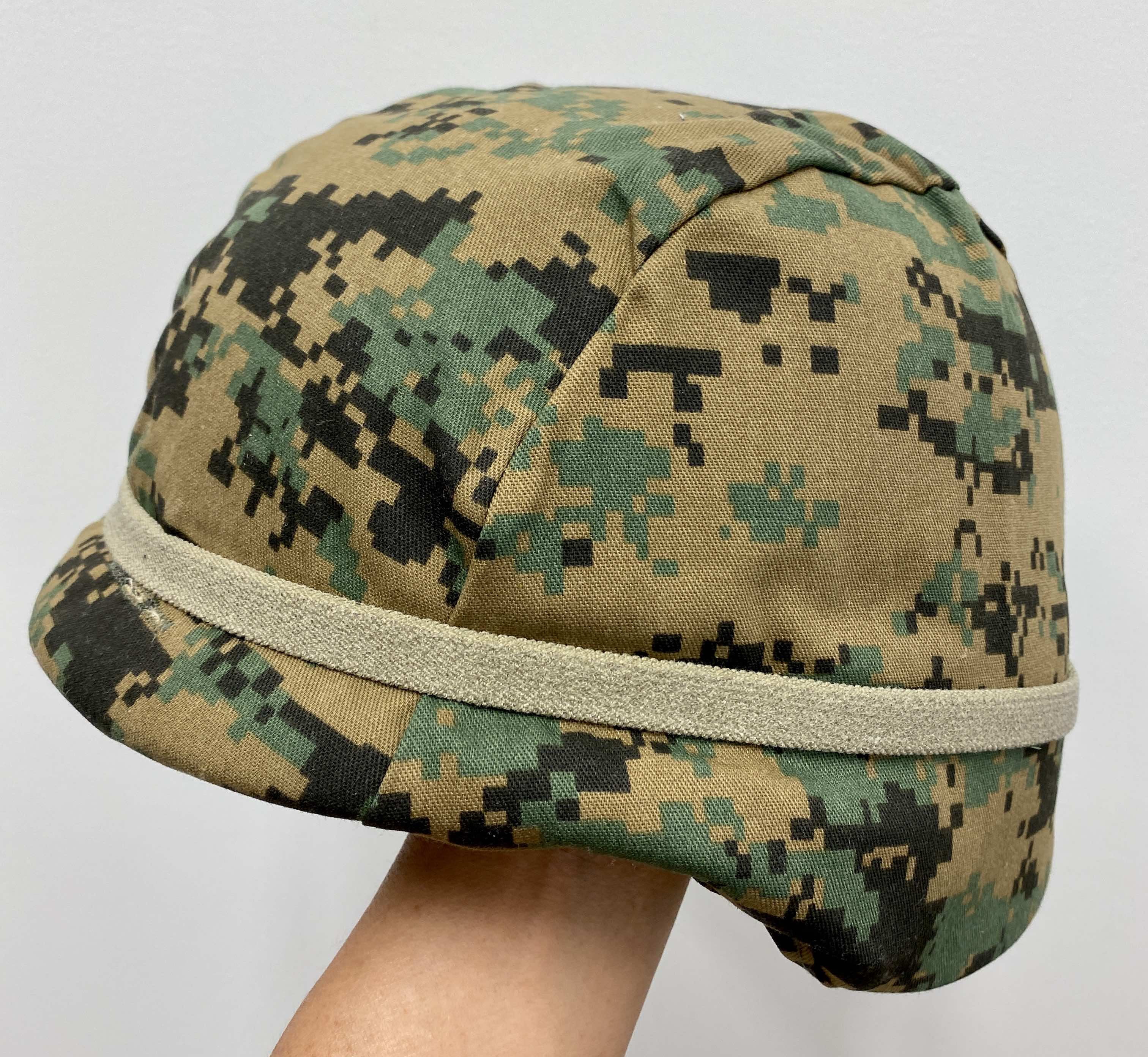 NEW GENUINE USGI USMC PASGT HELMET WTIH WOODLAND MARPAT COVER MEDIUM