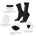 thumbnail image 3 of Vsdgher Gothic Skull Drape Crew Socks for Men & Women, Breathable Casual Athletic Ankle Socks, 3 of 6