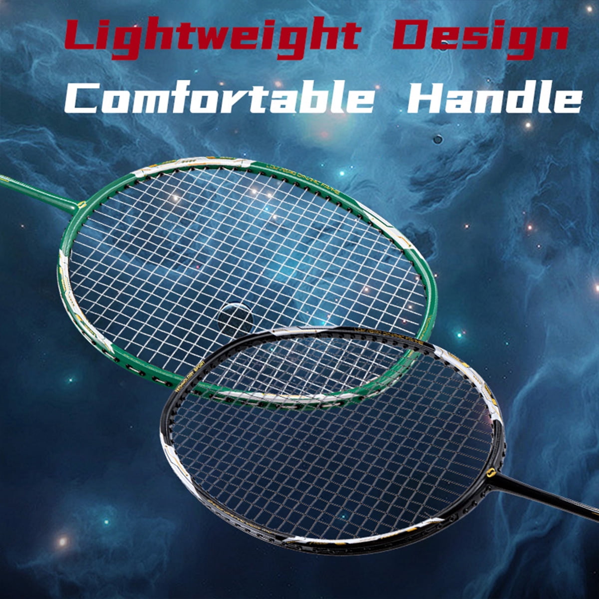 SALYWEE Holy Warrior Series Badminton Racket Tension 26-28lbs - Ultra-Light Carbon, Durable, 2pcs Set with Free Bag and Tapes, Pro-Grade Carbon Shaft, SALYWEE Holy Warrior Series Badminton Racket Tension 26-28lbs - Ultra-Light Carbon, Durable, 2pcs Set with Free Bag and Tapes, Pro-Grade Carbon Shaft,