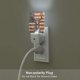 thumbnail image 5 of Fotbe Deer American Flag Wall Luz Nocturna LED, Luz de Noche con Sensor de Luz Natural de Anochecer a Amanecer, Se Enchufa a la Pared, Blanco Cálido 0.5W-EU, 5 of 7