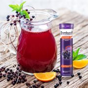 Sambucol Black Elderberry Immune Support Effervescent Tablets, Vitamin C and Zinc, 15 Count