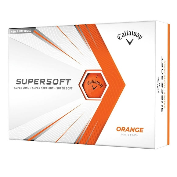Pelotas de golf Callaway superblandas color naranja