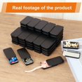 thumbnail image 3 of 60 Pack Black Mini Rectangular Metal Tins Boxes with Sliding Lids, Small Empty Slide Top Metal Tin, 3 of 7