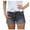 Grey, variant on PUYAHG Leisure Jeans Womens Female Summer Denim Wash Shorts High Waist Leggings Streetwear Lady Short Pants Blue,L