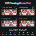 thumbnail image 5 of Cute Cartoon Strawberry Wireless Charging RGB Gaming Mouse Pad Large Keyboard Mat Rubber Base 13 Light Modes, 5 of 6
