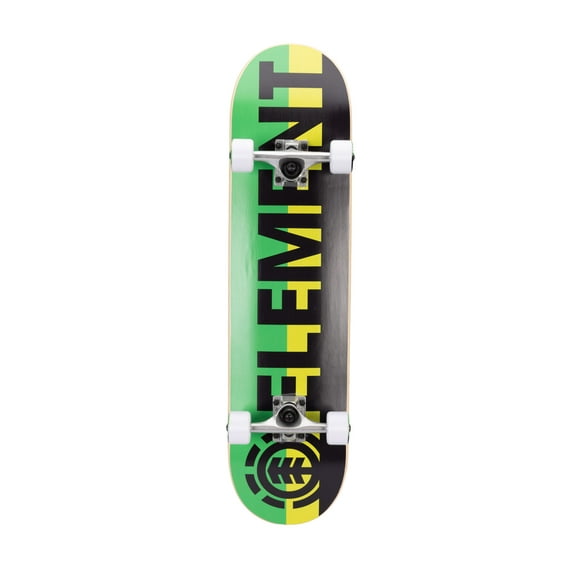 Element 31 inch Popsicle Skateboard in Green & Black Block Letters