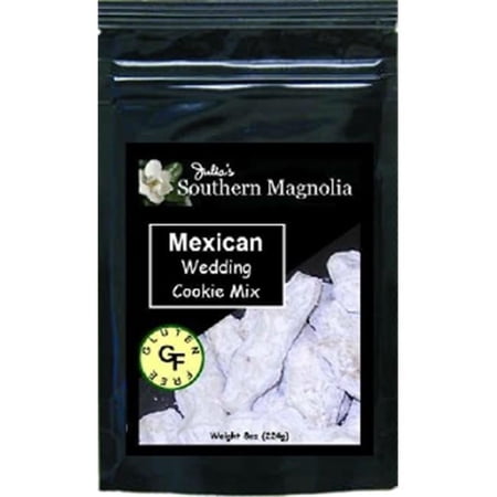 Julias Southern Magnolia Gluten Free Mexican Wedding Cookie Mix - 8oz bag, Pack of 4