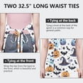 thumbnail image 6 of Colorful Pumpkin Halloween Apron-Garden Aprons for Women with Pockets-Cotton Linen Waterproof Kitchen Cooking Gardening Aprons Adjustable for Kitchen,Cooking,BBQ and Salon 32"x27", 6 of 7