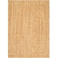 thumbnail image 2 of Hauteloom Tino Jute Living Room, Bedroom Area Rug - Contemporary - Straw, Dark Brown, Dark Beige - 18" Sample, 2 of 7