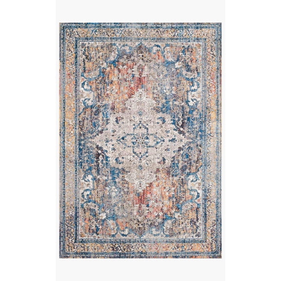 Loloi II Dante Oriental Multi / Stone Area Rug