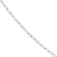 thumbnail image 2 of 14k White Gold 2.10x4.5mm Paper Clip Chain Necklace Lobster Claw Closure Lock Closure 20 Inch Chain Necklace for Women a, 2 of 2