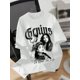 thumbnail image 1 of Soversized Casual Minimalist & Fashionable Graphic Short Sleeve T-Shirt, 1 of 7