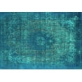 thumbnail image 1 of Ahgly Company Indoor Rectangle Oriental Turquoise Blue Industrial Area Rugs, 7' x 10', 1 of 4