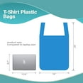 thumbnail image 3 of Blue Jumbo Thank You T-Shirt Bags, 18 Micron, 500 Count, 16 x 8 x 26 in, 3 of 6