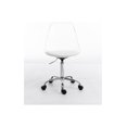 thumbnail image 6 of Luccalily Clear Acrylic Rolling Chair With Cushion,Modern Small Cute Armless Vanity Rolling Plastic Chair Home Office Lucite Ghost Chairs Cushion Padded with Adjustable Height and Wheels, 6 of 12