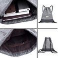 thumbnail image 4 of Gym Bag With Zipper Inside Pocket Sports Bag Waterproof Hipster Gym Bag Gym Bag Lined Backpack With Adjustable Drawstring Sports Bag Gym Sack For Women and Men, 4 of 7