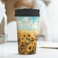 thumbnail image 6 of Junzan Sunflower Field Bliss for Stainless Steel Vacuum Insulated Tumbler - Reusable Insulated Cold Brew Iced Coffee Cup Thermos -Gifts for Women Men Him Her, 6 of 8